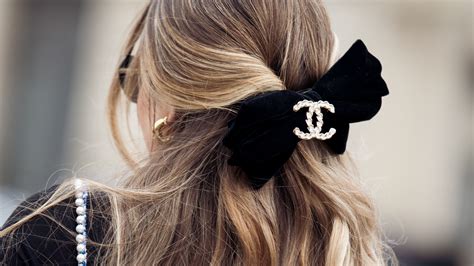 chanel bow for hair|chanel hair accessories online.